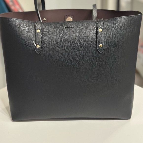 Black reversible Tote Bag Coach City Tote New without tags - Picture 2 of 9